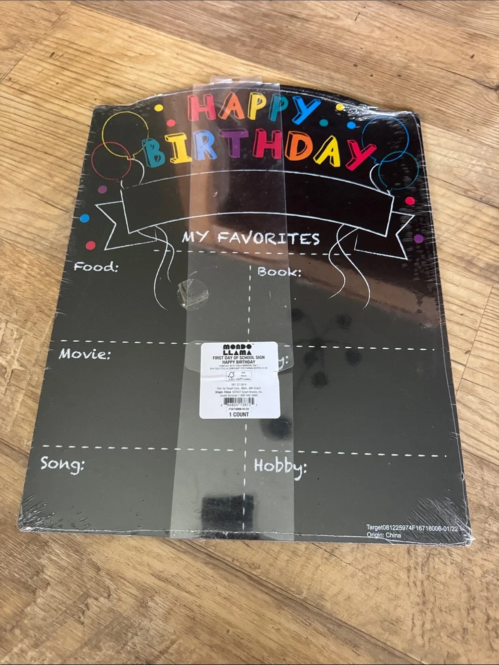 Lot of 4 Birthday, Milestone, and School Chalkboard Signs